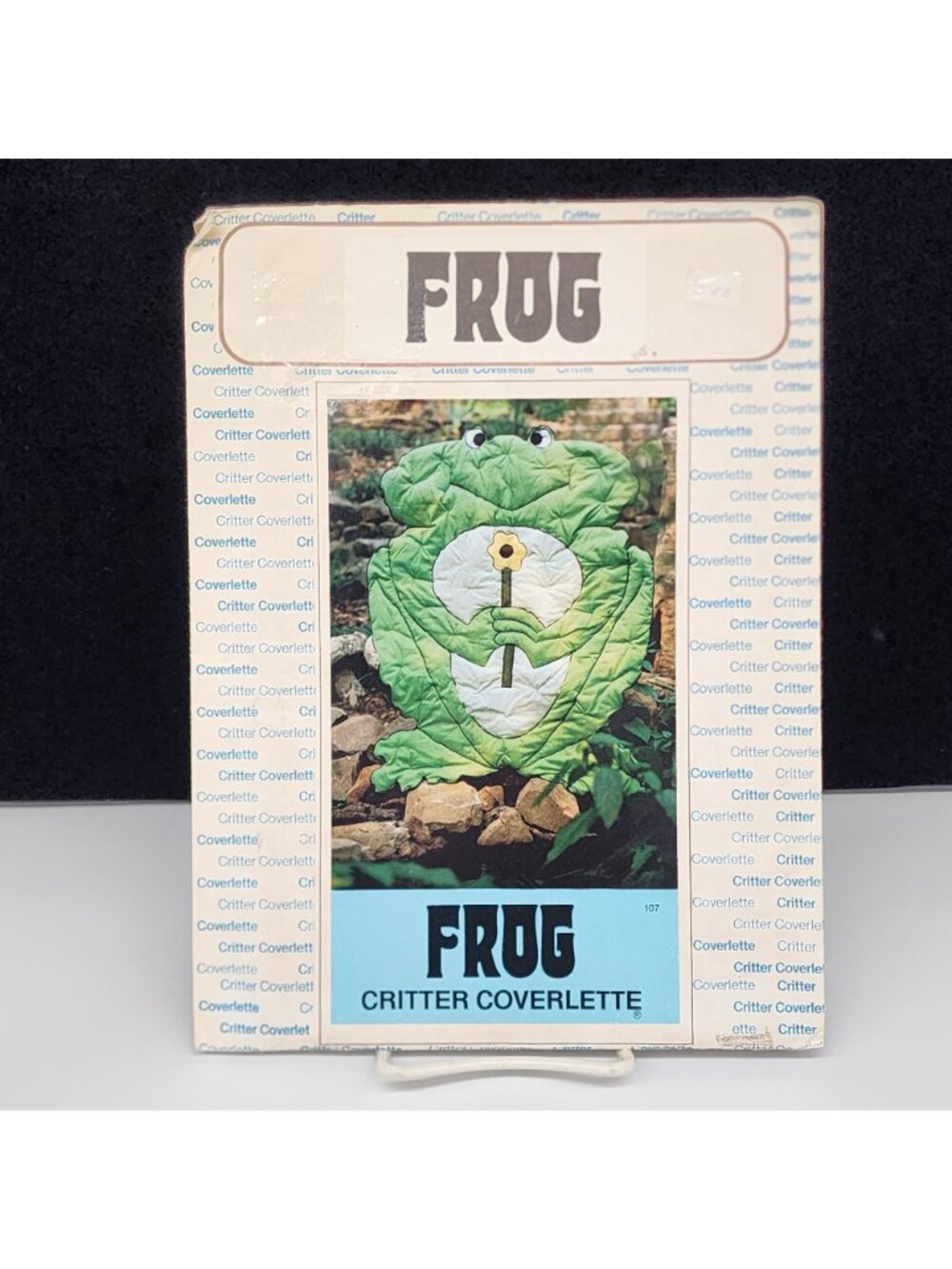 Coverlette Quilt Pattern Down On The Farm Original Frog Critter #107VTG - Picture 2 of 5
